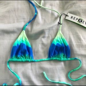 VDM Blue/Green Tie Dye Swim Top